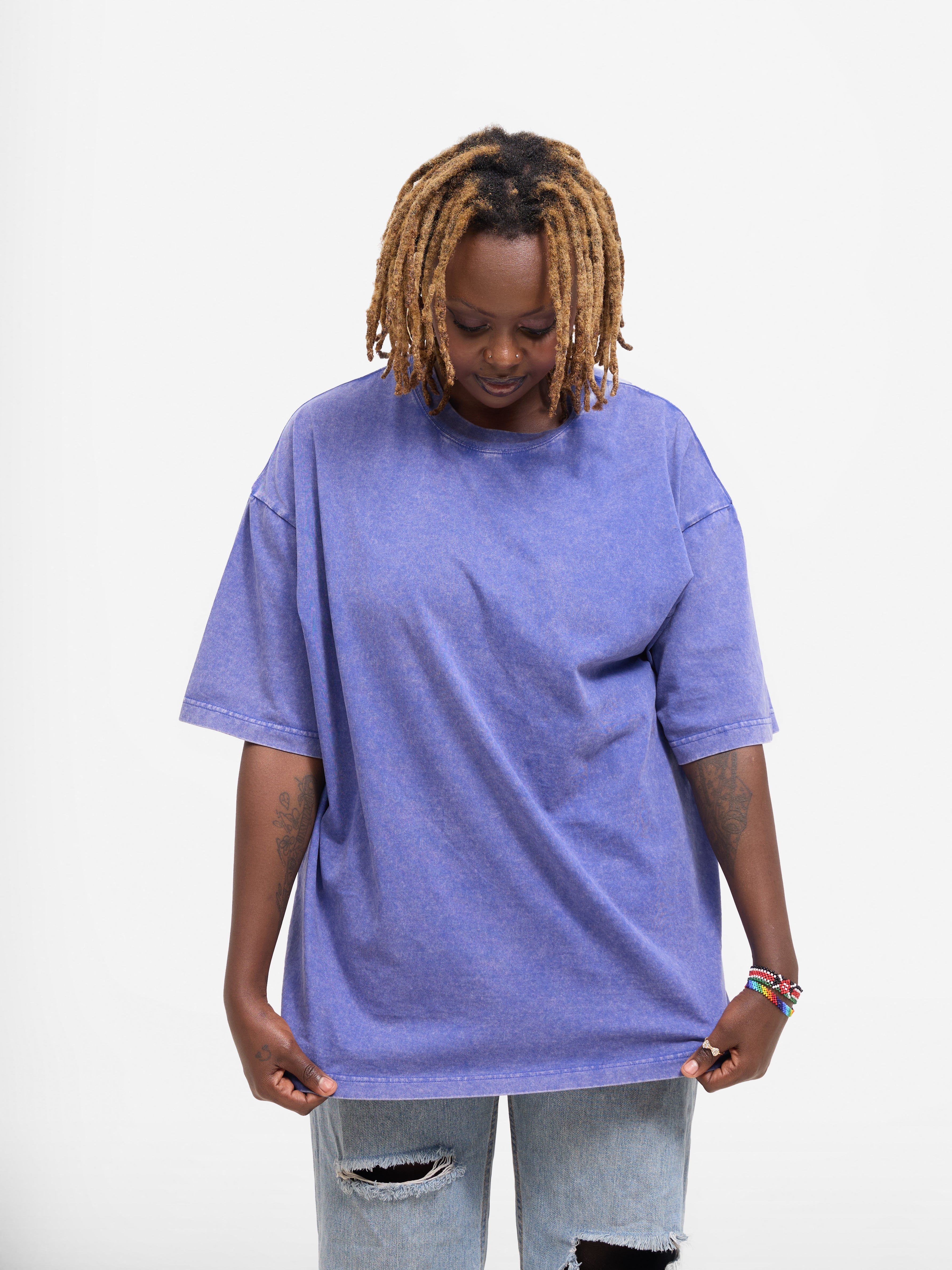 Blue wash tee